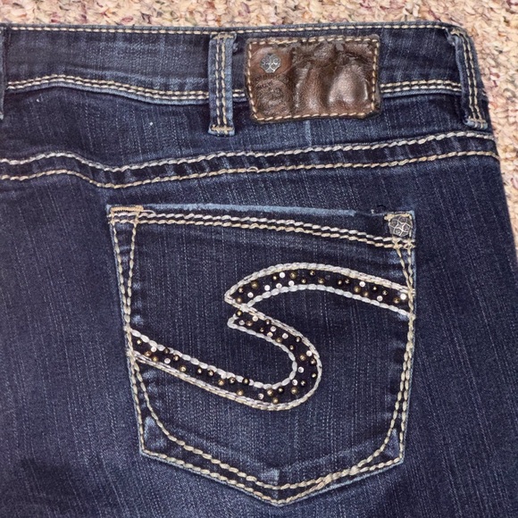 Women’s silver jeans size 18, Lola straight Classic Blue Women's Jeans - Picture 5 of 10